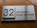 Apartment number plate