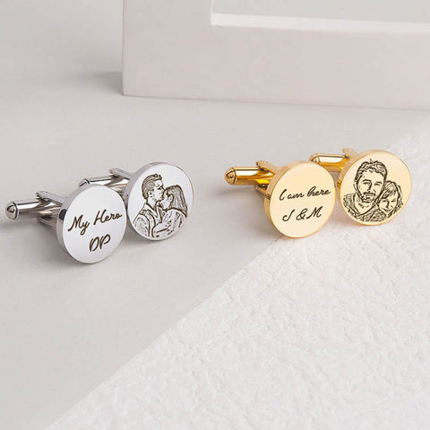 CUstom photo cufflinks