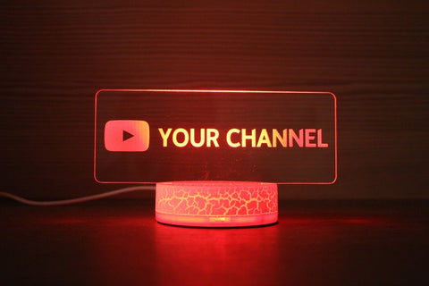 YouTube LED Lamp