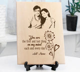 Young Love personalized wooden frame